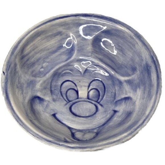 Disney Other - Vintage Mickey Mouse Walt Disney Ceramic Wall Hanging Plaque Plate Blue Rare